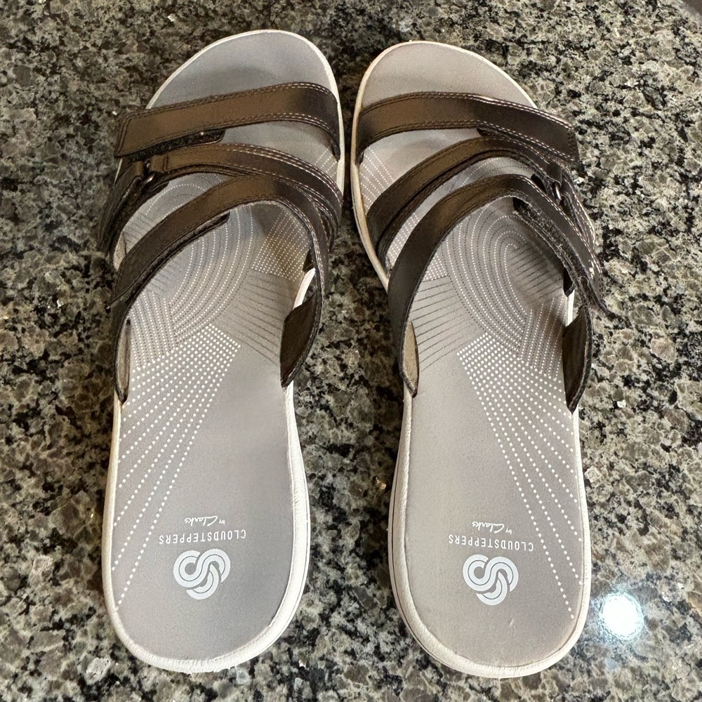 Cloudsteppers by Clarks Brinkley Coast Slide Sandal Size 12 - Picture 7 of 11